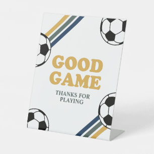 Fußball Geburtstag Game Sign Sockelschild