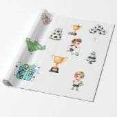 Fußball Geburtstag Geschenkpapier Junge | (Ungerollt)