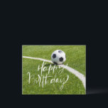 Fußball Geburtstag mit Ball und Happy Birthday<br><div class="desc">Fußball Geburtstag mit Ball und Happy Birthday Wort</div>