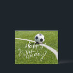 Fußball Geburtstag mit Ball und Happy Birthday<br><div class="desc">Fußball Geburtstag mit Ball und Happy Birthday Wort</div>