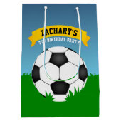 Fußball-Geburtstag Mittlere Geschenktüte (Rückseite)
