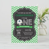 Fußball-Geburtstags-Einladungs-1. Einladung (Stehend Vorderseite)