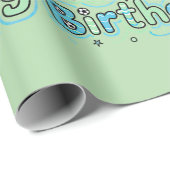 Fußball-Geburtstags-Geschenkpapier Junge Geschenkpapier (Rolleneckpunkt)