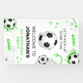 Fußball-Geburtstags-Hintergrund Banner (Horizontal)
