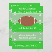 Fußball-Geburtstags-Party Einladung (Vorne/Hinten)