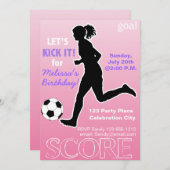 Fußball-Geburtstags-Party scherzt die Einladung (Vorne/Hinten)