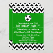 Fußball-Geburtstags-Party scherzt die Einladung (Vorne/Hinten)