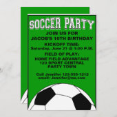 Fußball-Geburtstags-Party scherzt die Einladung (Vorne/Hinten)