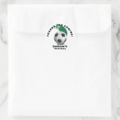 Fußball-Geburtstagsaufkleber Runder Aufkleber (Tasche)