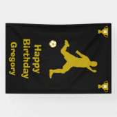 Fußball Geburtstagsbanner Banner (Horizontal)