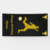 Fußball Geburtstagsbanner Banner (Horizontal)