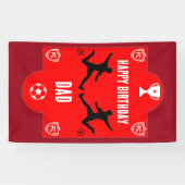 Fußball Geburtstagsbanner Banner (Horizontal)