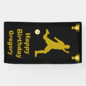 Fußball Geburtstagsbanner Banner (Horizontal)