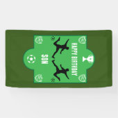 Fußball Geburtstagsbanner Banner (Horizontal)