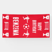 Fußball Geburtstagsbanner Banner (Horizontal)