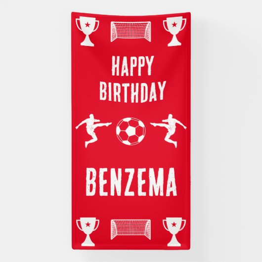Fußball Geburtstagsbanner Banner (Vertikal)