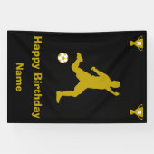 Fußball Geburtstagsbanner Banner (Horizontal)