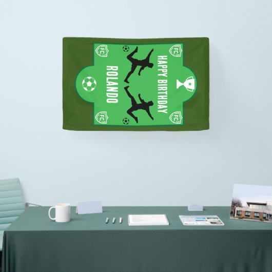 Fußball Geburtstagsbanner Banner (Messe)