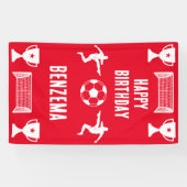 Fußball Geburtstagsbanner Banner (Horizontal)