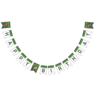 Fußball Geburtstagsbanner, erstes Jahr nach unten Wimpelkette