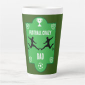 Fußball Geburtstagsbanner Milchtasse (Vorderseite)