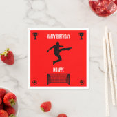 Fußball Geburtstagsbanner Serviette (Beispiel)