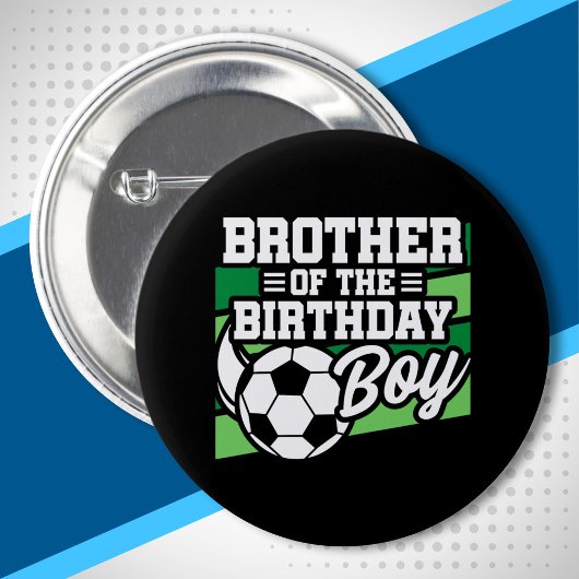 Fußball Geburtstagsbruder - Boys Soccer Geburtstag Button