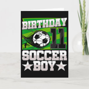 Fußball-Geburtstagsfeier - 11. Geburtstag Junge 11 Karte