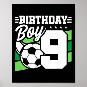 Fußball-Geburtstagsfeier - 9 Jahre alter Junge - 9 Poster