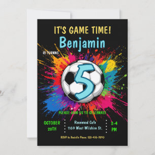 Fußball-Geburtstagsfeier Einladung