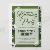 Fußball-Geburtstagsfeier Einladung (Vorderseite)