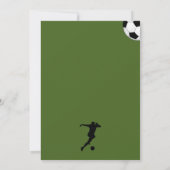 Fußball-Geburtstagsfeier Einladung (Rückseite)