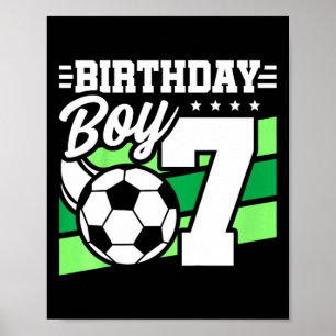 Fußball-Geburtstagsfeier für Kinder - 7-jähriger J Poster