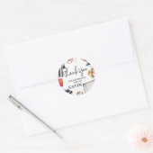 Fußball-Geburtstagsfeier Game On Runder Aufkleber (Umschlag)