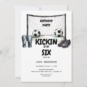 Fußball-Geburtstagsfeier Kickin it Einladung