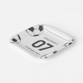 Fußball-Geburtstagsfeier Nummer Sieben Pappteller (Gewinkelt)