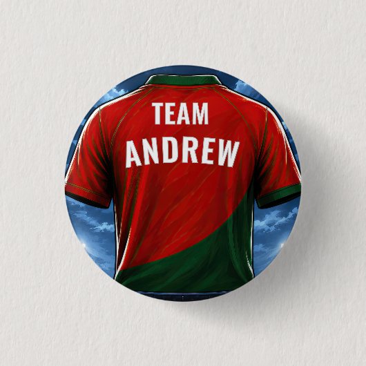 Fußball-Geburtstagsfeier-Team-Button Button (Vorderseite)