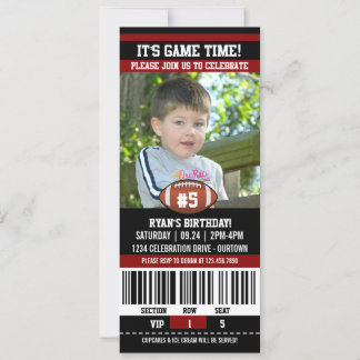 Fußball Geburtstagsfoto Einladung