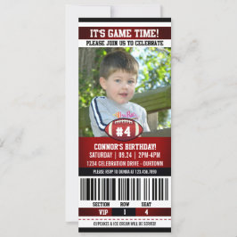 Fußball Geburtstagsfoto Einladung