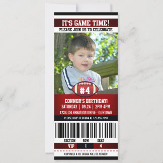 Fußball Geburtstagsfoto Einladung