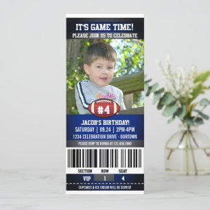 Fußball Geburtstagsfoto Einladung