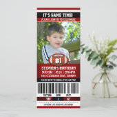 Fußball-Geburtstagsfoto-Vorlage Einladung (Stehend Vorderseite)