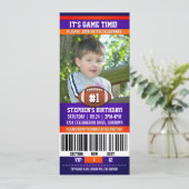 Fußball-Geburtstagsfoto-Vorlage Einladung (Stehend Vorderseite)