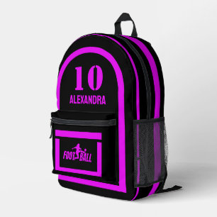 Fußball Geburtstagsgeschenk, Football Player Girl, Bedruckter Rucksack