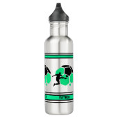Fußball Geburtstagsgeschenk, Fußball-Spieler Edelstahlflasche (Rechts)