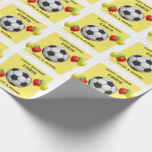 Fußball-Geburtstagsgeschenk Geschenkpapier (Ecke)