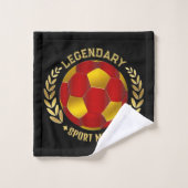 Fußball-Geburtstagsgeschenke Badhandtuch Set (Waschlappen)