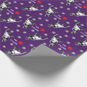 Fußball-Geburtstagsgeschenkpapier Geschenkpapier (Ecke)