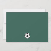 Fußball Geburtstagsjunge Foto  Dankeskarte (Rückseite)