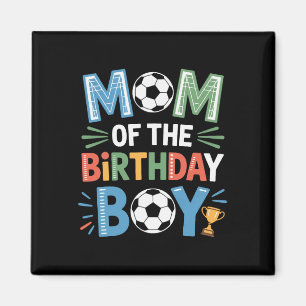Fußball-Geburtstagsjunge-Mutter-Leben Footy-Famili Magnet